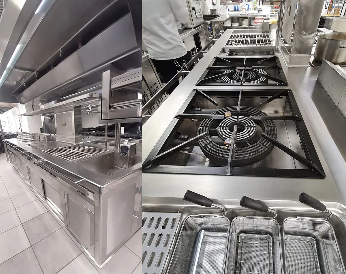 Instalación de una placa de gas en una cocina de Tenerife
